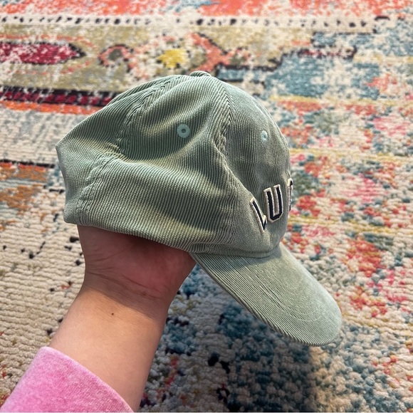 Lucky brand unisex Corduroy Lucky Baseball Hat mint green - Picture 4 of 6